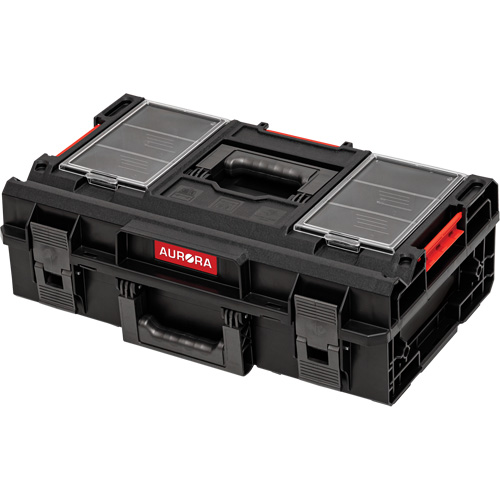 Arx Small Toolbox, 23" x 15" x 7-1/2", Black Quali-T-Solutions