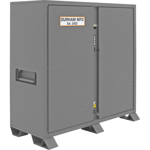 Jobsite Storage Cabinet, Steel, 47.5 Cubic Feet, Grey Quali-T-Solutions