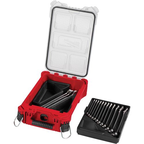 Jeu de cl&eacute;s avec organisateur compact PackOut, Combinaison, 15 morceaux, M&eacute;trique Quali-T-Solutions