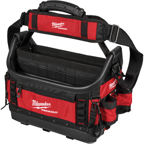 Fourre-tout structur&eacute; PackOut, Polyester, 39 pochettes, Noir/Rouge Quali-T-Solutions