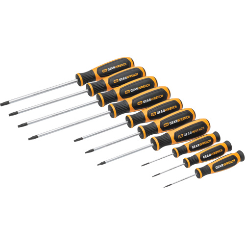 Jeu de tournevis bimat&eacute;riau Torx dans un plateau de rangement en mousse, 10 mcx Quali-T-Solutions