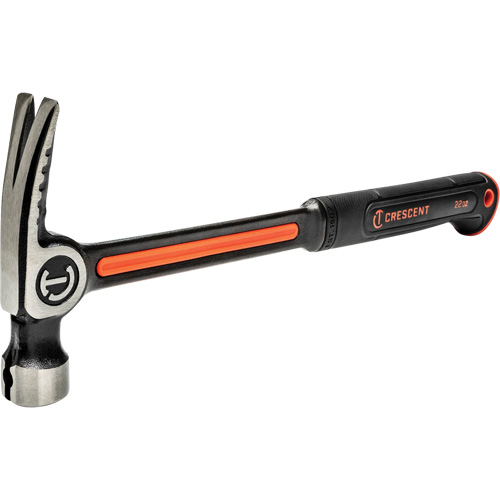 Marteau de charpente en acier avec face meul&eacute;e, 22 oz, Prise en Acier plein, 16" lo Quali-T-Solutions