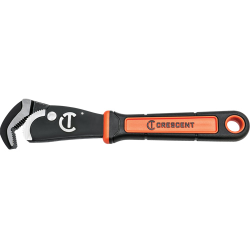 Cl&eacute; bimat&eacute;riau auto-ajustable pour tuyau, Cap des m&acirc;choires 1-1/2", Longueur 12", Fini Oxyde noir, Prise Coussin&eacute;e Quali-T-Solutions