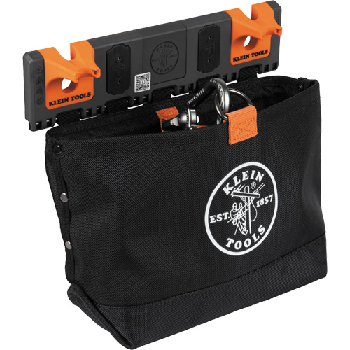 Module de poche pour quincaillerie avec crochet en S Bucket Work Centre, Nylon, 1 pochettes, Noir/Orange Quali-T-Solutions