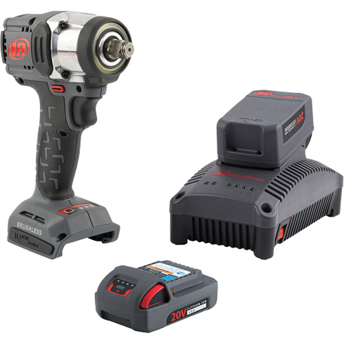 Compact Cordless Impact Wrench Kit, 20 V, 1/2" Socket Quali-T-Solutions