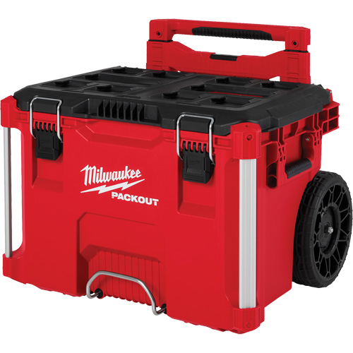 PACKOUT Rolling Tool Box, 18" x 22" x 19-1/2", Black/Red Quali-T-Solutions