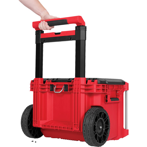 PACKOUT Rolling Tool Box, 18" x 22" x 19-1/2", Black/Red Quali-T-Solutions