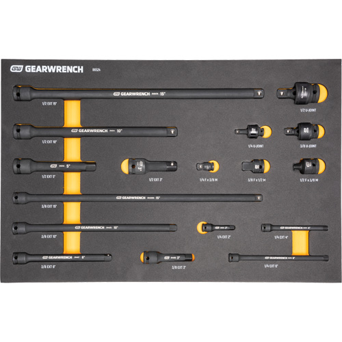 Mechanics Tool Set in Modular Foam Trays with Storage Unit, 247 Pieces Quali-T-Solutions