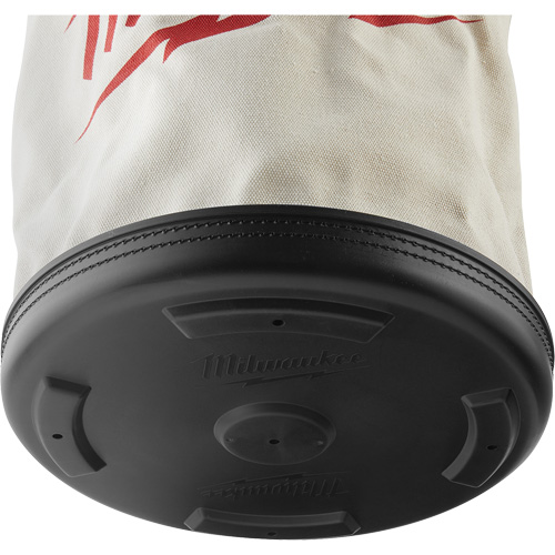 Utility Bucket Bag, 11-81/100" L x 11-81/100" W x 14-57/100" H, Polyester, White Quali-T-Solutions