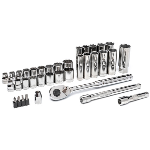 3/8” Drive 72-Tooth, 12-Point Drive Mechanics Tool Set Quali-T-Solutions