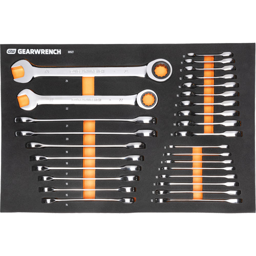 MEGAMOD Metric Mechanics Tool Set in Modular Foam Trays with Rolling Cabinet, 358 Pieces Quali-T-Solutions