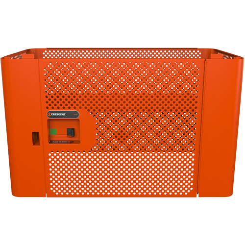 Panneau de s&eacute;curit&eacute; en maille RAILWORKS avec porte simple et rangement verrouillable Quali-T-Solutions