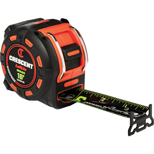 Shockforce NITE EYE Tape Measure, 1-1/4" x 16', SAE Graduations Quali-T-Solutions