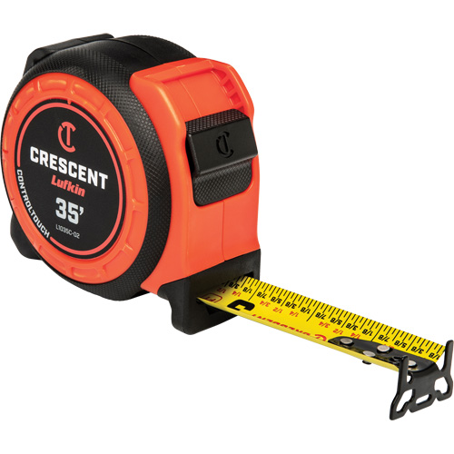 CONTROLTOUCH Tape Measure, 1-3/16" x 35', SAE Graduations Quali-T-Solutions