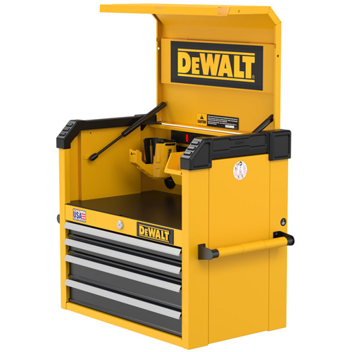 Coffre &agrave; outils robuste, 26" la, 4 tiroirs, Jaune Quali-T-Solutions