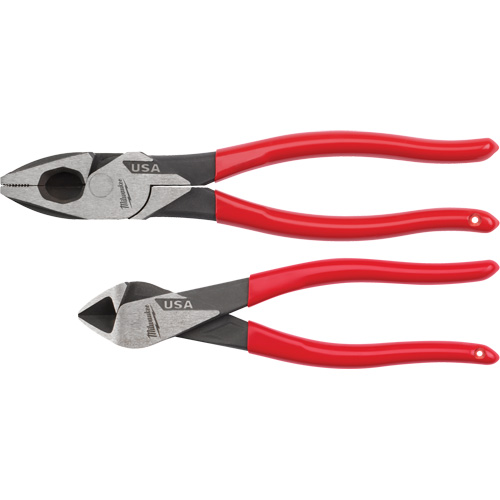 Dipped Grip Cutting Pliers Set, 2 Pieces Quali-T-Solutions