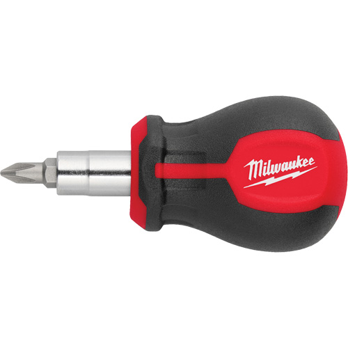 Tournevis court &agrave; embouts interchangeables 6-en-1, 3" lo, Prise Coussin&eacute;e Quali-T-Solutions