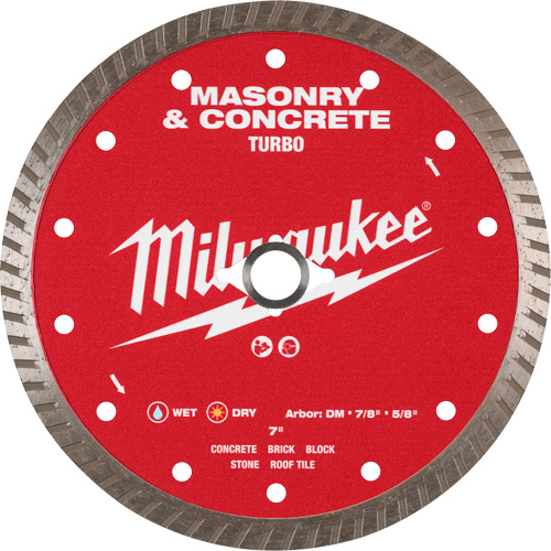 Lame turbo en diamant dentel&eacute;e pour maçonnerie et b&eacute;ton Quali-T-Solutions