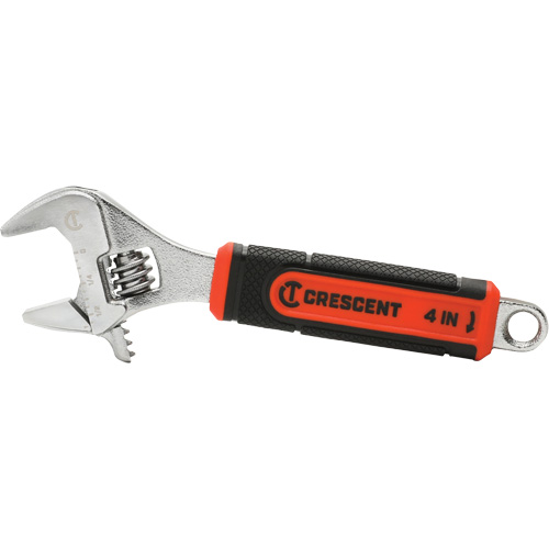 Cl&eacute; ajustable avec m&acirc;choire &agrave; ajustement rapide Quick-Fit, 4" lo, la max. 9/16"/14 mm, Chrome Quali-T-Solutions