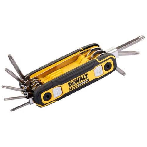 TOUGHSERIES Folding Locking Hex Key, 8 Pcs., Torx&reg; Quali-T-Solutions