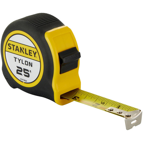 Tylon Tape Measure, 25', Imperial Graduations Quali-T-Solutions