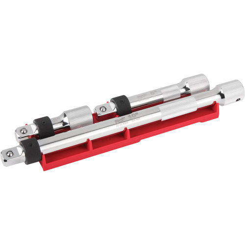 Jeu de rallonges verrouillables, Prise de 1/2", Fini Chrome, 3 M Quali-T-Solutions