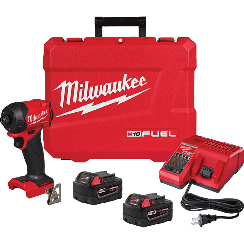 Trousse visseuse hydraulique &agrave; prise hexagonale SURGE M18 FUEL , 1/4", 1000 lb-po Couple max., 18 V, Lithium-ion Quali-T-Solutions