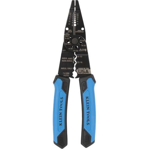 Pince &agrave; d&eacute;nuder polyvalente &agrave; bec long, 8-1/4" lo, 10 - 20/12 - 22 AWG Quali-T-Solutions