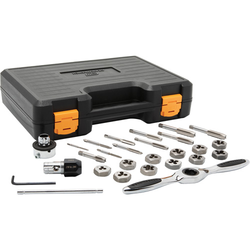 Metric Ratcheting Tap & Die Set, 27 Pieces Quali-T-Solutions