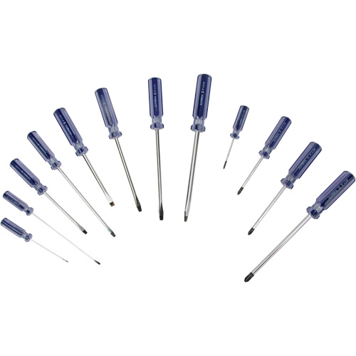 Jeu de tournevis Philips & &agrave; fente, 12 m Quali-T-Solutions