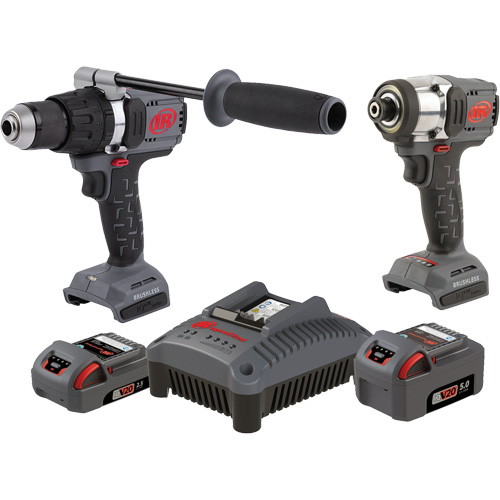 Ensemble de marteau perforateur & tournevis &agrave; chocs, Lithium-ion, 20 V Quali-T-Solutions
