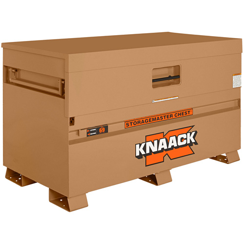 Model 69 Piano Box with Padlock, 60" W x 30" D x 34-1/4" H, Tan Quali-T-Solutions