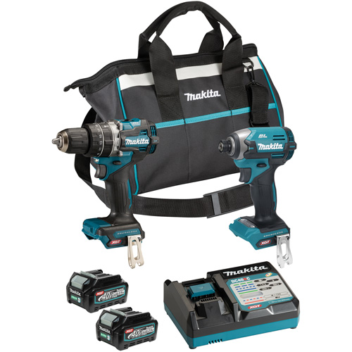 Ensemble doutils sans fil 40?Vmax XGT &agrave; moteur sans balais : visseuse &agrave; chocs et perceuse-visseuse &agrave; percussion, Lithium-ion, 40 V Quali-T-Solutions