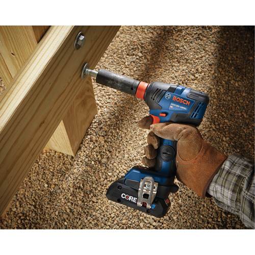Ensemble visseuse/cl&eacute; &agrave; chocs 2-en-1 pour embouts et douilles, 1/2", 1800 lb-po Couple max., 18 V, Lithium-ion Quali-T-Solutions