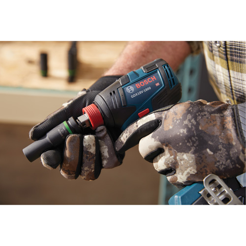 Ensemble visseuse/cl&eacute; &agrave; chocs 2-en-1 pour embouts et douilles, 1/2", 1800 lb-po Couple max., 18 V, Lithium-ion Quali-T-Solutions