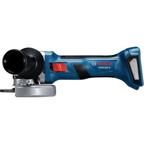 Rectifieuse angulaire sans balais avec interrupteur coulissant, Roue de 4-1/2", 18 V Quali-T-Solutions