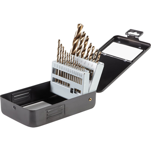 Gold Oxide Drill Bit Set, 21 Pieces, High Speed Steel Quali-T-Solutions
