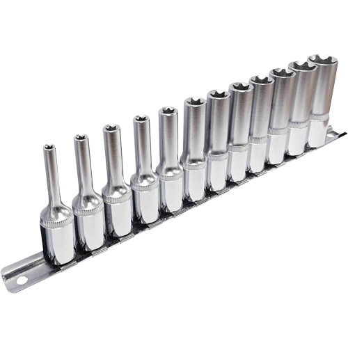 External TORX&reg; Socket Set, 12 Pcs, 3/8" Drive Size, Deep Quali-T-Solutions
