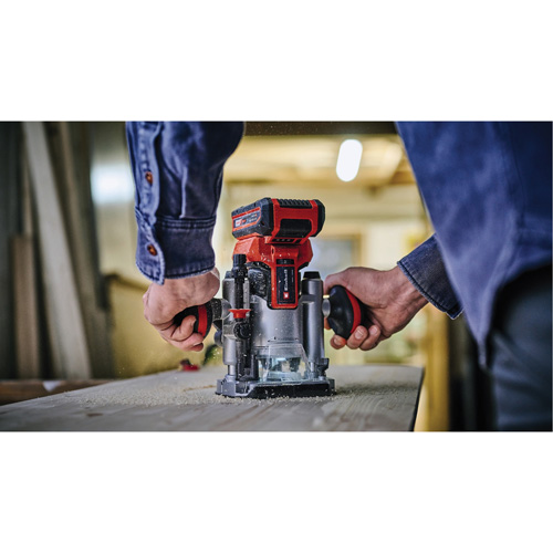 Professional Cordless Compact Router with Fixed Base & Plunge Base (Tool Only) Quali-T-Solutions