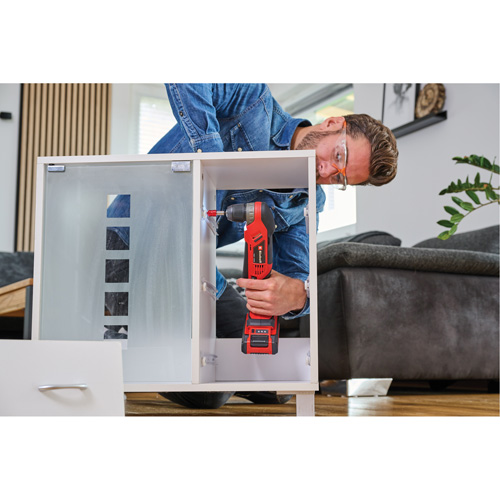 Perceuse-visseuse angulaire sans fil (outil seulement), 18 V, Mandrin 3/8", Lithium-ion Quali-T-Solutions