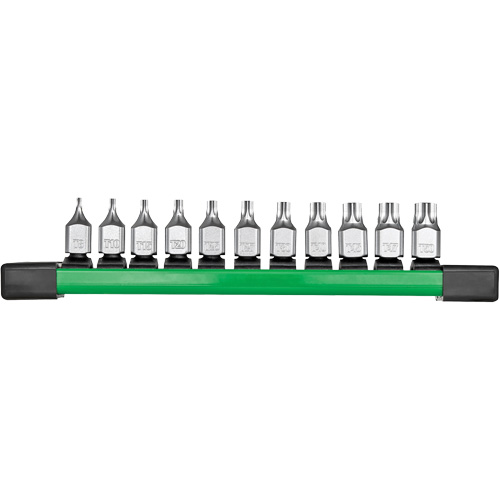 Jeu de douilles &agrave; embouts &agrave; profil bas, Torx, Prise 1/4", 11 mr Quali-T-Solutions