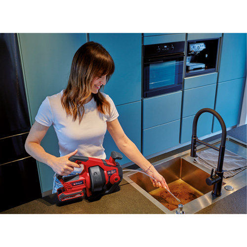 Tari&egrave;re de drain sans fil TE-DA 18/760 Li 18V (outil seulement), &eacute;lectrique, 25' Longueur du c&acirc;ble, 1/4" Diam&egrave;tre du c&acirc;ble Quali-T-Solutions