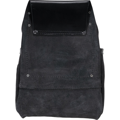 Phantom Collection Heavy-Duty Nail & Tool Bag, Leather, 10 Pockets, Black Quali-T-Solutions