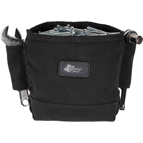 Sac Phantom pour &eacute;crous et boulons avec 2 manchons, Toile, 3 pochettes, Noir Quali-T-Solutions