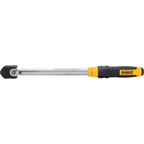 Cl&eacute; dynamom&eacute;trique &agrave; microm&egrave;tre, &agrave; cliquer, Entraînement 3/8" carr&eacute;, 20 - 100 lb-pi/27,11-135. 58 N.m Quali-T-Solutions