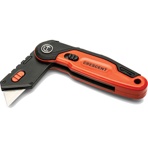Couteau utilitaire pliant, 1" lame, lame en Acier, poign&eacute;e en Aluminium Quali-T-Solutions