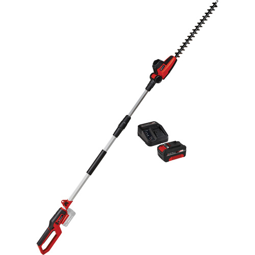 Taille-haie &agrave; perche sans fil avec batterie 4 Ah et ensemble de d&eacute;part de chargeur, 18", 18 V, &agrave; pile Quali-T-Solutions