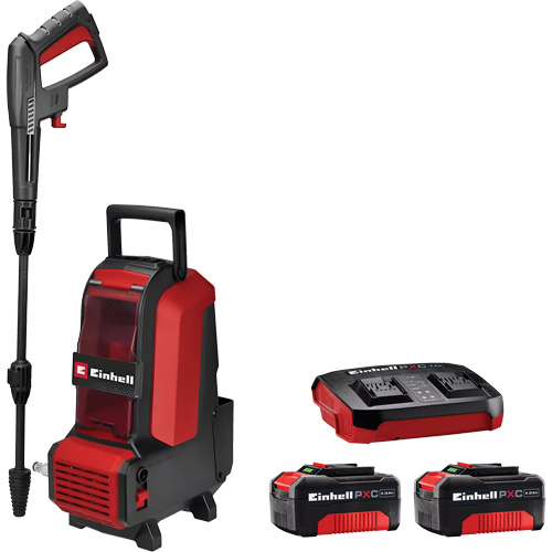 Laveuse &agrave; haute pression sans fil avec batterie 4 Ah PXC et ensemble de d&eacute;part de chargeur, &agrave; pile, 1522 psi, 1,23 gal./min Quali-T-Solutions