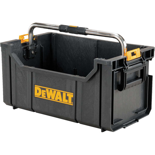 Contenant ToughSystem avec poign&eacute;e de transport, 12-1/2" la x 21-9/10" p x 21-9/10" h, Noir Quali-T-Solutions