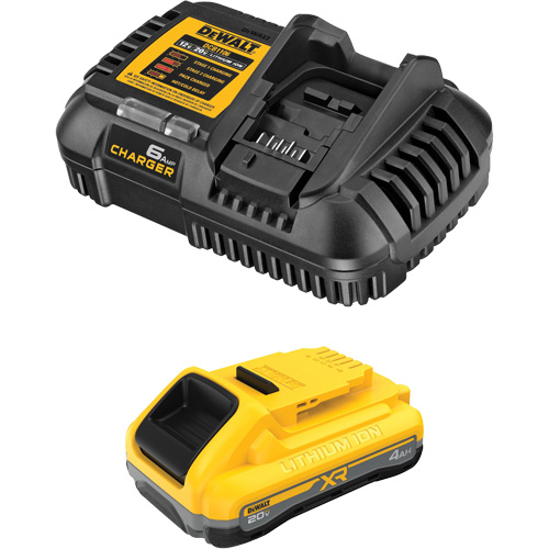 Ensemble de bloc-pile et chargeur XR POWERPACK, Lithium-ion, 20 V, 4 Ah Quali-T-Solutions